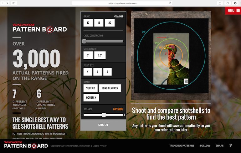 Winchester Pattern Board: The First-Ever Shotshell Patterning App