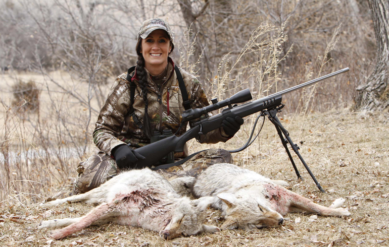 game still on winter coyote hunting