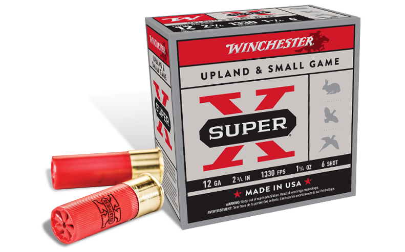 Winchester Super-X Upland High Brass Shells 16 Gauge 2-3/4 #4 #6 or #7-1/2  Shot, Box of 25 #X16H - Al Flaherty's Outdoor Store