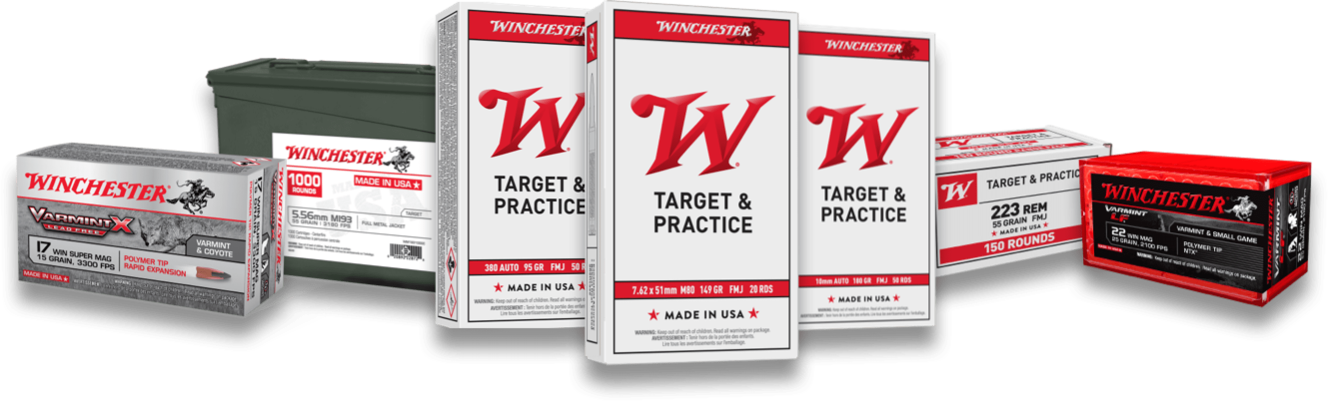 Various ammunition boxes and containers