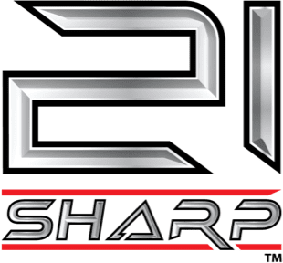 21 Sharp rimfire stacked logo