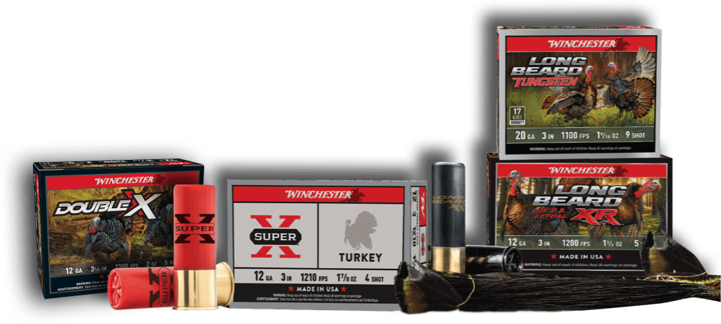 Winchester shotshell ammunition boxes and shells