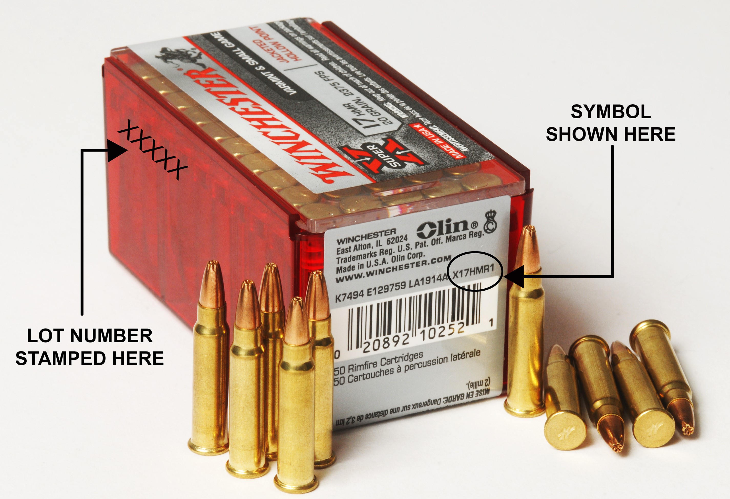WINCHESTER ® Super-X 17 HMR 20 Grain Jacketed Hollow Point.
