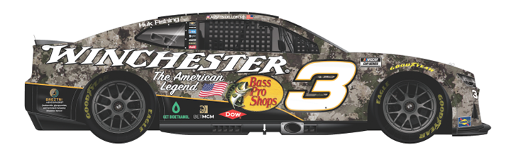 Winchester® to be Featured on Iconic No. 3 Car in 2025 NASCAR Cup Series Season