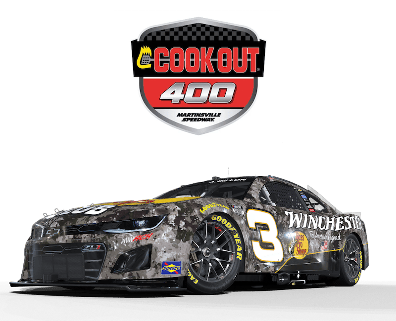 The No. 3 Winchester® Car to Race in the Cook Out 400 at Martinsville Speedway