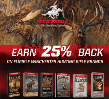 Winchester® 2026 Rebate for Rifle Hunting Ammunition is LIVE