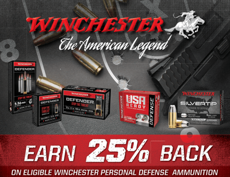 Winchester® 2026 Rebate for Personal Defense Ammunition