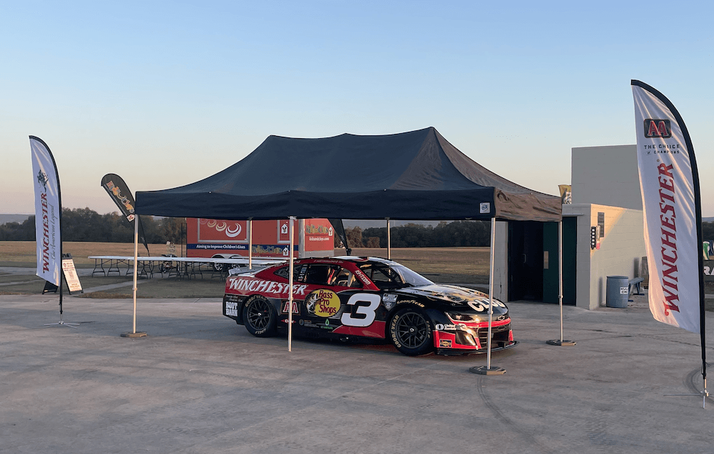 The Winchester AA® White Flyer No. 3 Car is on the Grounds at 2026 NSCA Nationals