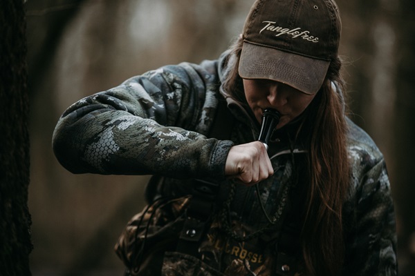 Cara Harper calling waterfowl